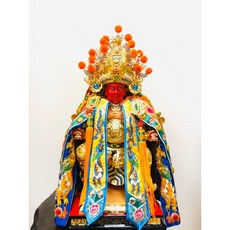華誠 帝帽 月眉 神衣 (適用於1尺3金身/7吋帝帽) 限量5套, 1個, 1尺2龍袍 顏色請備註