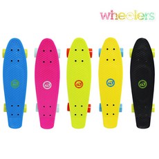 휠러스 크루져보드 크루져 보드 스케이트보드, 블랙, 1개