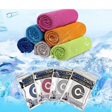 휴대용 쿨목수건 운동수건 쿨타올 쿨수건 스포츠 쿨링, 핑크_단일상품, 핑크