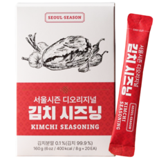 서울시즌 쌈장 김치맛 톡톡 간편 시즈닝 스틱 파우더 저칼로리 가루 바베큐 삼겹살 캠핑용 소스, 3박스