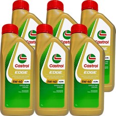캐스트롤 엣지 엔진오일 A3/B4, 6개, 5w40, 1L