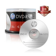 HP DVD-R 16X 50P벌크 4.7GB CD 120min (1개입), 통 (1개입)