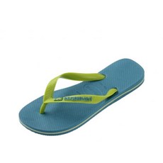 하바이아나스 브라질 로고 플립플랍 쪼리 Amazonite Blue 123420