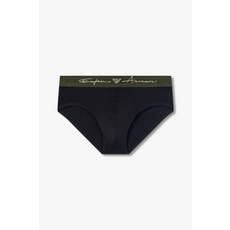 엠포리오 아르마니 EMPORIO ARMANI UNDERWEAR 남성 커시드 로고 밴딩 브리프_블랙 0815111015 2412412472 435968
