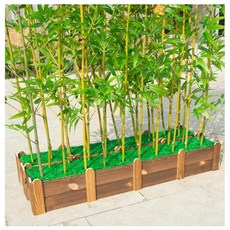 인조 대나무 울타리 베란다 장식 가림막 조경 파티션 테라스, 1개, 10. 3m대나무10개