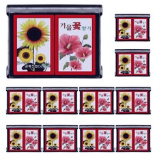 가을꽃 향기 화투, 10개, 레드