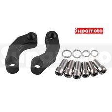 Supamoto 後照鏡延伸座 J 外移座 彎 外移 後視鏡 轉接 固定座 鏡座 轉接 重機 延長 街車 大重, 外移座一對 (2邊) 【含電鍍螺絲】