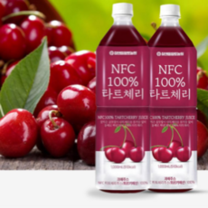 참앤들황토농원 NFC 착즙 타트체리주스, 1L, 2개