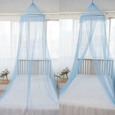 싱글 침대용 모기장 레이스 캐노피, 화이트
