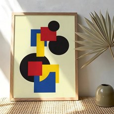 적 모양 그림 서예 포스터 아트 거실 침실 응접실 집에 예술 작품, A. 15X20cmFrameless