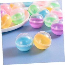 뽑기캡슐 투명구 원형통 추첨용품 이벤트용 분리형 플라스틱 다색상 게임용 행사소품, 1개, 1정