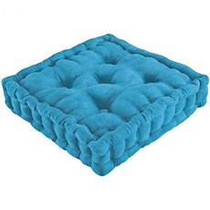 컬렉션 등 터프티드 패딩 부스트 쿠션 및 지지대 - 휴대용 손잡이가 있는 의자용 푹신한 좌석 버건디, Blue