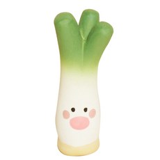 仿真矽膠狗玩具 可愛大蔥造型柔軟耐咬 寵物互動玩具, 綠色, 1個