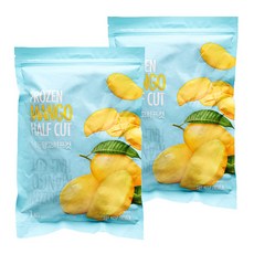 웰루츠 냉동 망고 하프컷, 2개, 1kg