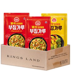해표 부침가루 1kg 2개 + 튀김가루 1kg 1개, 1세트