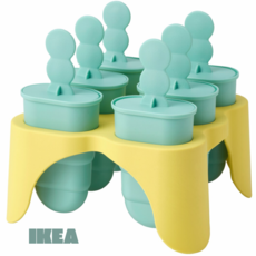 IKEA UPPFYLLD 이케아 웁필드 아이스캔디틀 터쿼이즈/엘로, 1개