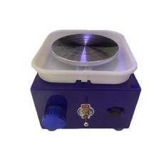 소형 도자기 물레 공방 도예 회전판 조소 전동 가정용 점토 돌림판 자동물레 연습용 취미용, 4. 네이비플러그인모델, 4. 네이비플러그인모델