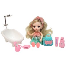 애니홈 구체관절인형 목욕놀이세트, 23cm, 블루, 1개