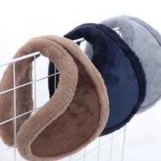 귀덮개 털귀마개 겨울 방한 아웃도어 귀도리, 블랙