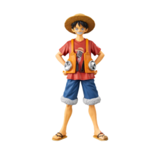 Banpresto 航海王劇場版 紅髮歌姬 DXF THE GRANDLINE MEN vol.8 模型, 1個, B 魯夫