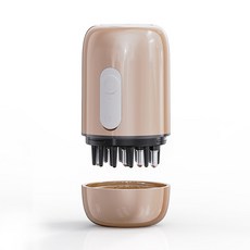 頭皮上藥器 紅光電動滾珠按摩經絡梳 EMS微電流米諾生髮液導入儀，促進頭皮血液循環，深層滋養髮根, 金色