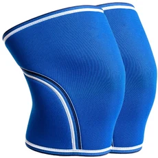 남성과 여성을 위한 압축 슬리브 7mm 네오프렌 무릎 크로스 트레이닝 WOD 스쿼트 체육관 운동, 01 XS(안전구조장비), 08 파란색