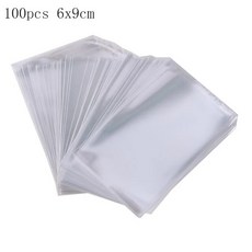 포장용품 봉지 투명 셀로판 가방 캔디 롤리팝 쿠키 선물 포장 파티 선물 베이킹 용품 개, 6x9cm 오픈 탑