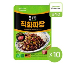 풀무원 직화짜장 소스 180g 불향 가득한, 10개