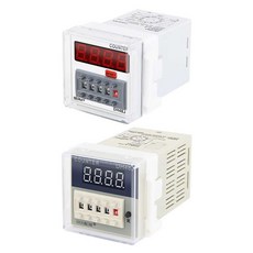 고정밀 디지털 전자 카운터기 릴레이 출력 수량 계수기, 1개, 살구색 DH48J-8A AC 110V