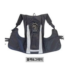 용접용 내부 가능한 사이즈의 및 내구성 제품 냉방 에어컨 조절 착용감 냉각복용 현장 냉각 보호복 조끼 작업복 건설 방열복, 2.블랙/그레이 (싱글조끼+아이스팩2)