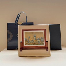 미니병풍 소형병풍 인테리어, 1개, 천리강산 24.9x6x22cm