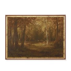 빈티지 가을 숲 풍경 포스터 무디 러스틱 팜하우스 나무 캔버스 그림 거실 벽장식 홈 데코, 2. 3