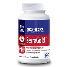 ENZYMEDICA Serra Gold High Potency Serrapeptase素食膠囊, 120顆, 1罐