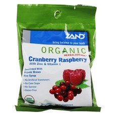 ZAND 維他命C補充錠 蔓越莓覆盆子味 無麩質, 蔓越莓覆盆子, 1包, 18入