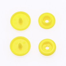 똑딱이 스냅단추 티단추 T3(10mm) T5(12mm) T8(14mm), 30세트, T8+YEL