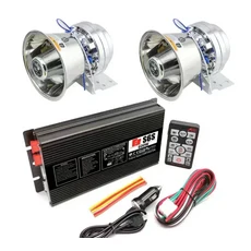 무선 전자 사이렌 시끄러운 자동차 경고 경보 경찰 사이렌 경적 스피커 마이크 시스템 화재 사이렌 PA 스피