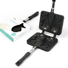 웰베이킹 CookingPlus 2구 붕어빵팬, 1개, 18cm