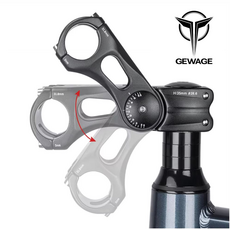 GEWAGE 자전거 핸들 스템 각도조절, 1개, 검정-110mm