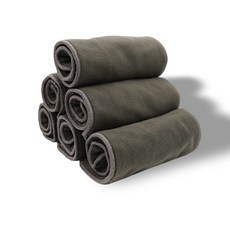 成人老人尿褲 尿不濕 尿布兜 防水 加大碼 可洗內褲 超大號 病人, 1個, 灰色竹炭纖維尿片 1片裝