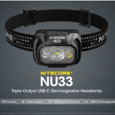 NITECORE NU33 15週年限量版 頭燈，冰川紫，全球限量1000支，USB-C充電，IP66防塵防水, 1個, NU33 原廠2年保固