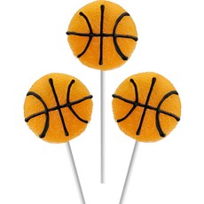 농구 막대 사탕 스포츠 팝 5.1cm 막대 사탕 (12개 팩) 농구 막대 사탕 스포츠 팝 5.1cm 막대 사탕 (12개 팩), 12 Count (Pack of 1), Basketball