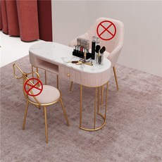 美甲桌椅套裝，北歐ins網紅經濟型單雙人美甲桌, 0.85米普通面,官方標配