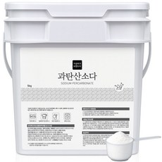 가성비가브랜드다 과탄산소다 가루 세제 산소계표백제 용기+스푼, 1개, 5kg