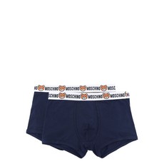모스키노 테디 베어 모티프 복서 브리프 2팩 세트