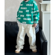 매장정품 베네통 BENETTON BENETTONKIDS 컬러 배기 팬츠_QADP05611IV QADP05611IV 629455