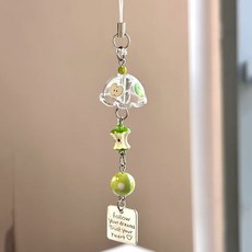 風鈴手作手機鏈串珠掛件，可愛ins掛飾包包鑰匙扣，百搭簡約手機防丟掛繩