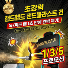 100mm 소형 핸드헬드 에어 샌드블라스터 0.8mm 노즐 직경 미니 핸드형 분사기 가벼운 크기의 산업용 표면 처리 기기, 블루*2