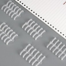 6공 스프링 셀프 제본 바인더 루즈링 클리어 OC_02065TS