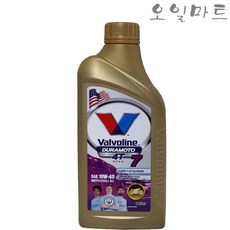 오일마트 발보린 듀라모토 4T 7 10W40 1리터 4행정 오토바이 엔진오일, 발보린듀라모토4-T 7(4싸이클 4행정), 1개