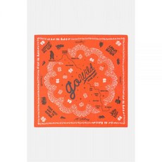 코오롱스포츠 남녀공용 하이킹 그래픽 반다나 QEAAX26115ORA QEAAX26115ORA 426691, XXX, 오렌지